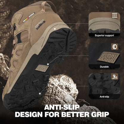 R CORD Women's Hiking Boots Waterproof with Ankle Support