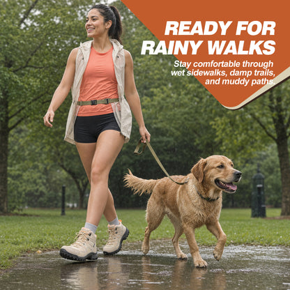 R CORD Women's Non-Slip Hiking Boots with Breathable Comfort