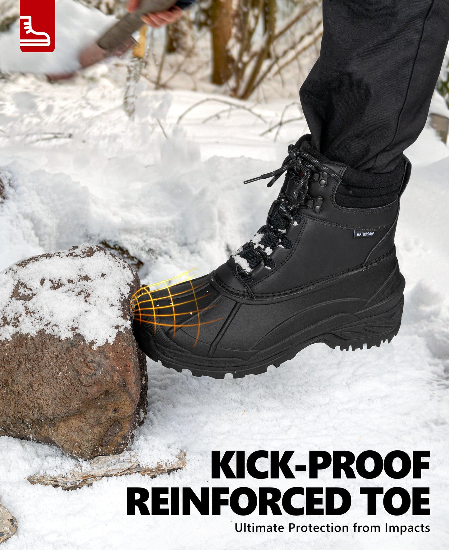 R CORD Mens Snow Boots