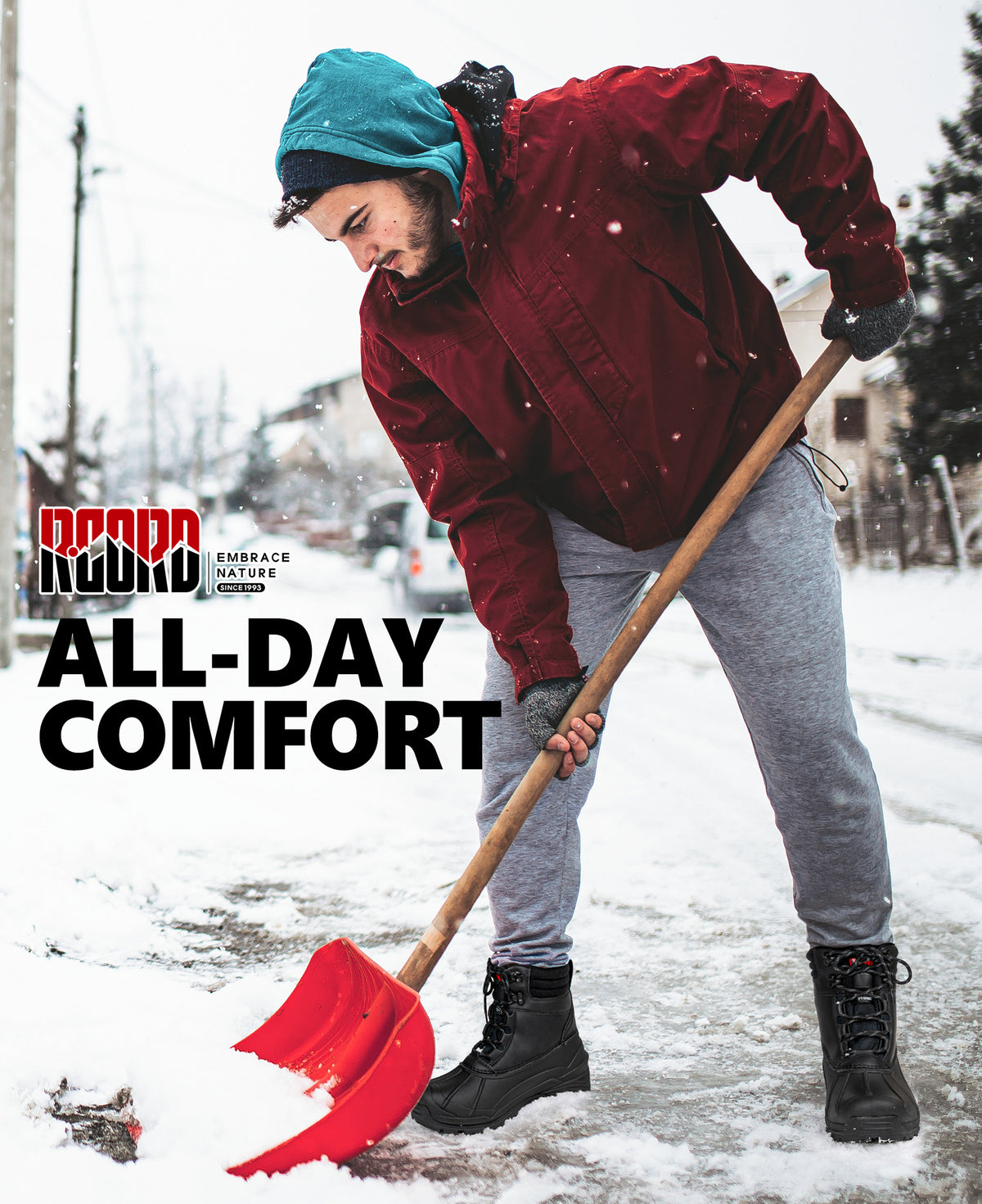 R CORD Men's Snow Boots – Waterproof & Fur-Lined