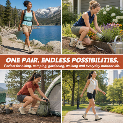 R CORD Women's Non-Slip Hiking Boots with Breathable Comfort
