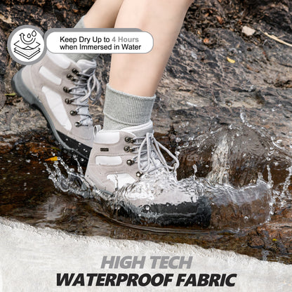 R CORD Women’s Waterproof Hiking Boots Non-Slip for Day Hiking