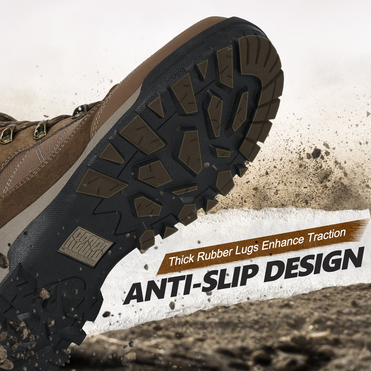 R CORD Women’s Waterproof Hiking Boots Non-Slip for Day Hiking