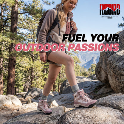 R CORD Women’s Waterproof Hiking Boots Non-Slip for Day Hiking