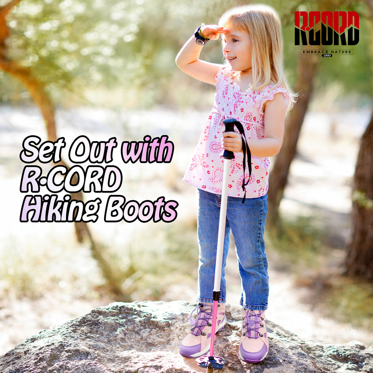 R CORD Everyday Explorer Hiking Boots for Kids with Everyday Comfort