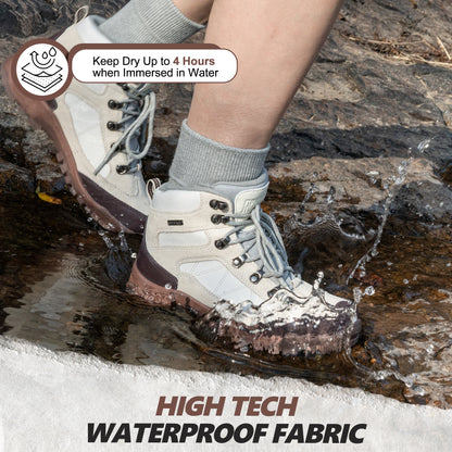 R CORD Women’s Waterproof Hiking Boots Non-Slip for Day Hiking