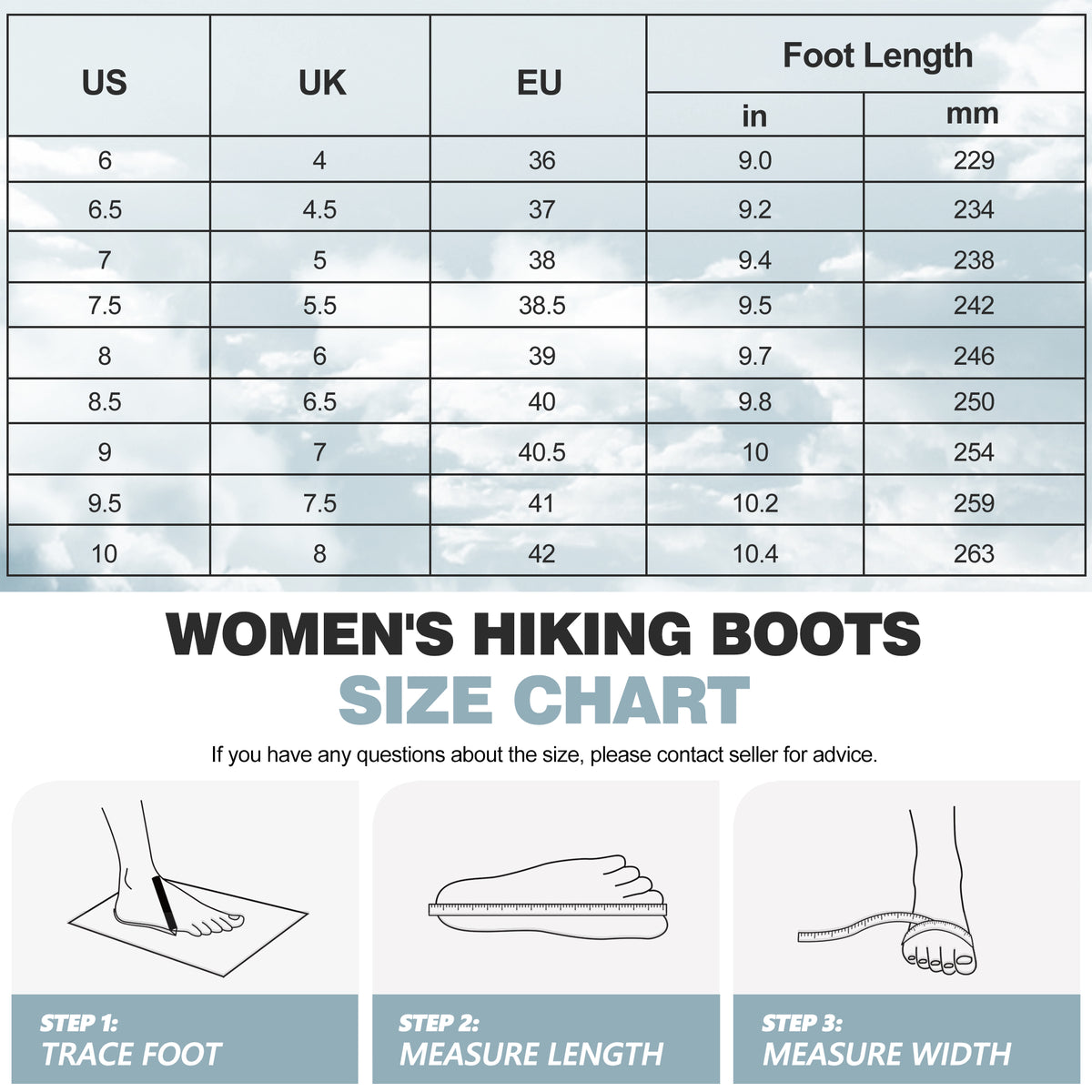 R CORD Women's Hiking Boots Waterproof with Ankle Support