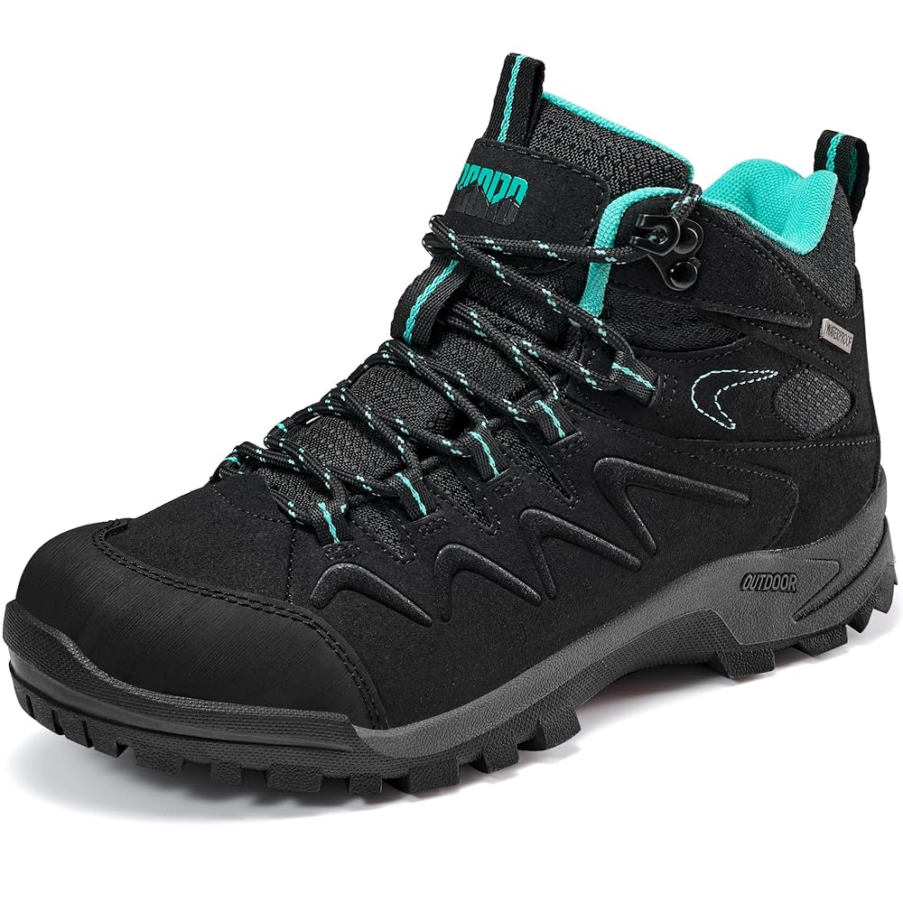 R CORD Women's Hiking Boots with Ankle Support & Non-Slip Grip