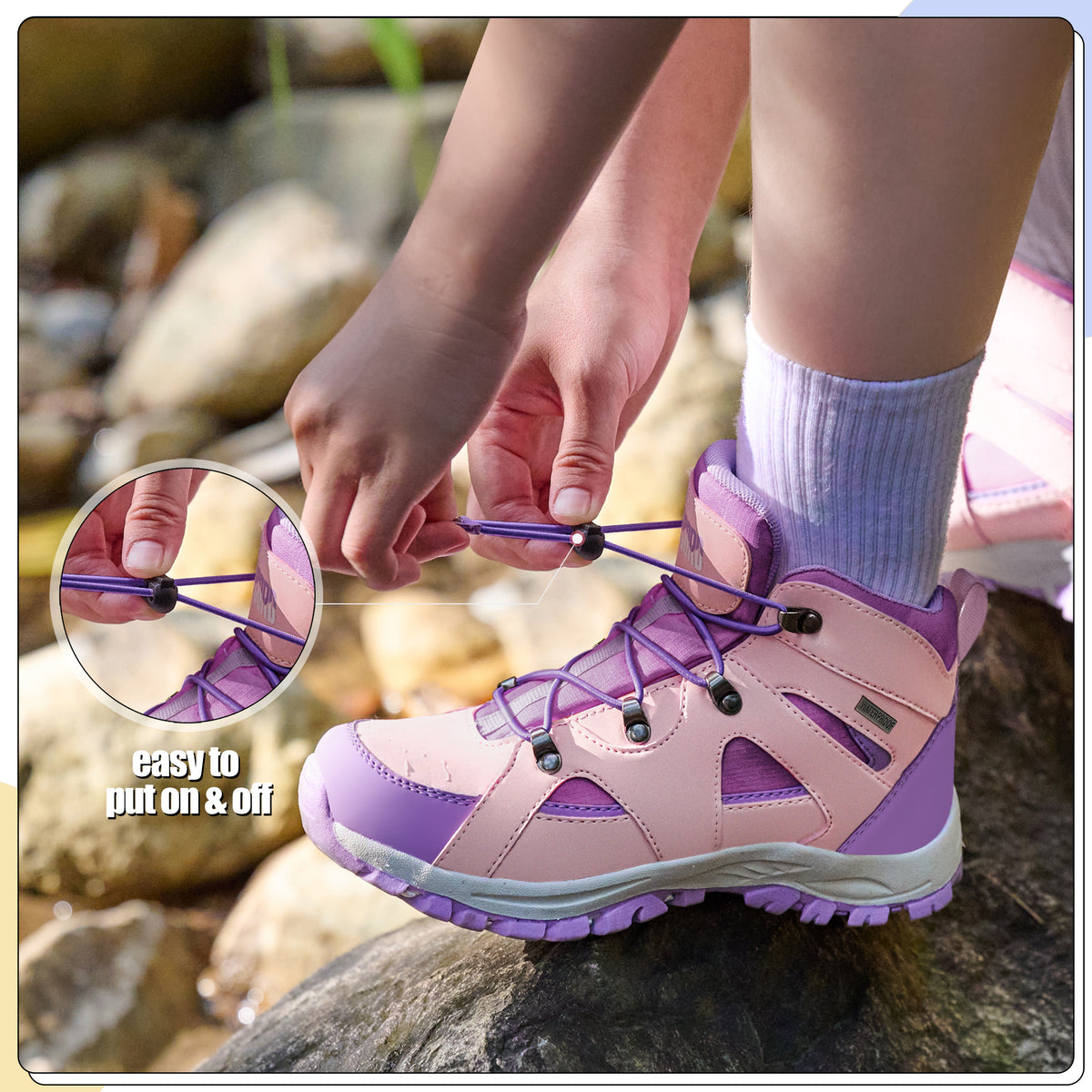 R CORD Everyday Explorer Hiking Boots for Kids with Everyday Comfort