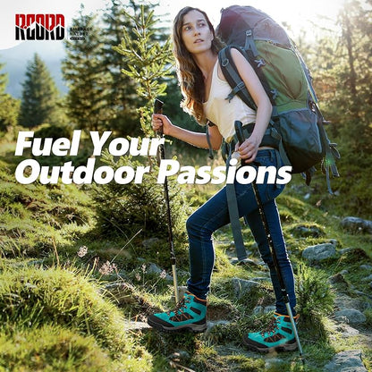 R CORD Women’s Waterproof Hiking Boots Non-Slip for Day Hiking