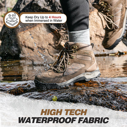 R CORD Women’s Waterproof Hiking Boots Non-Slip for Day Hiking