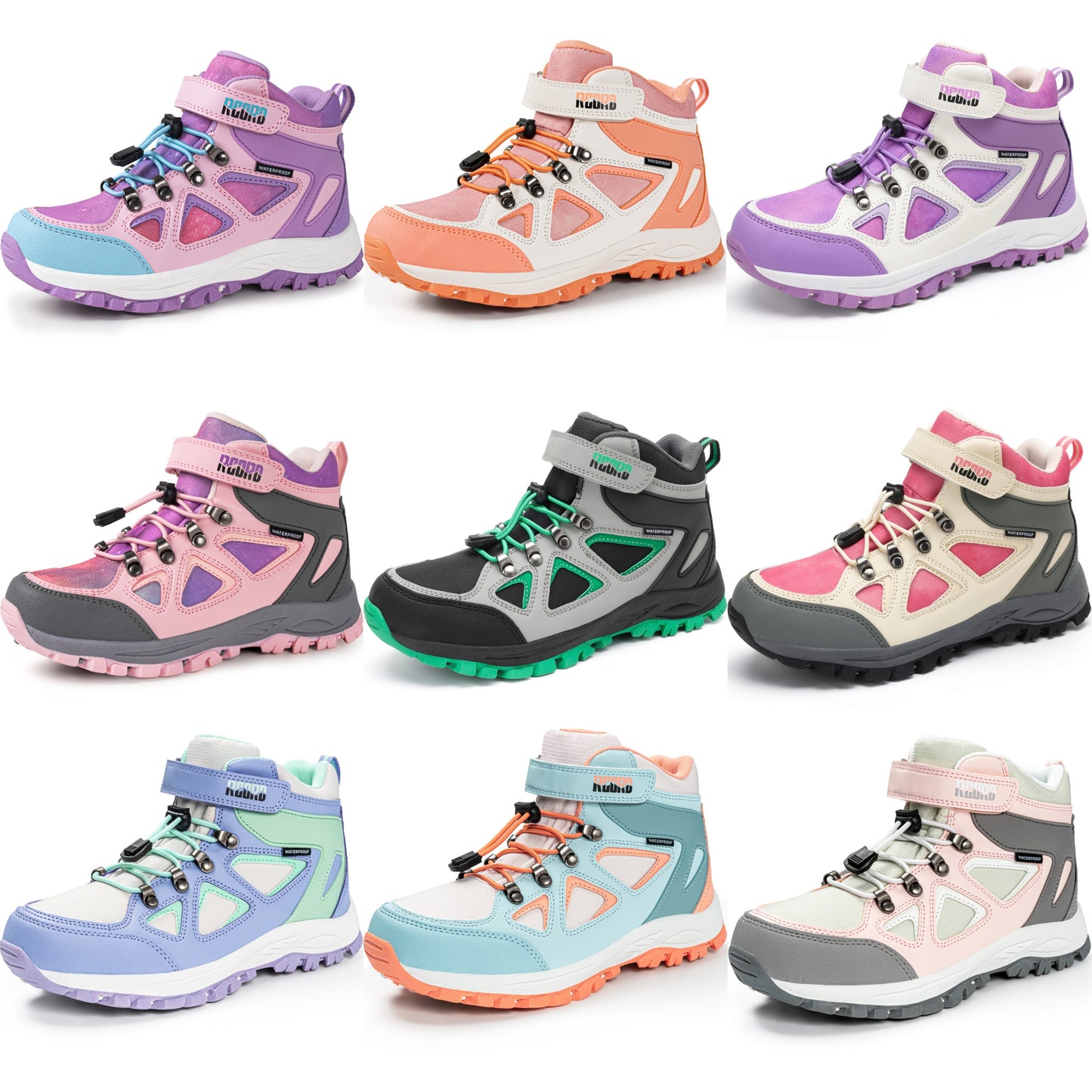 R CORD Kids Hiking Boots Girls Hiking Boots