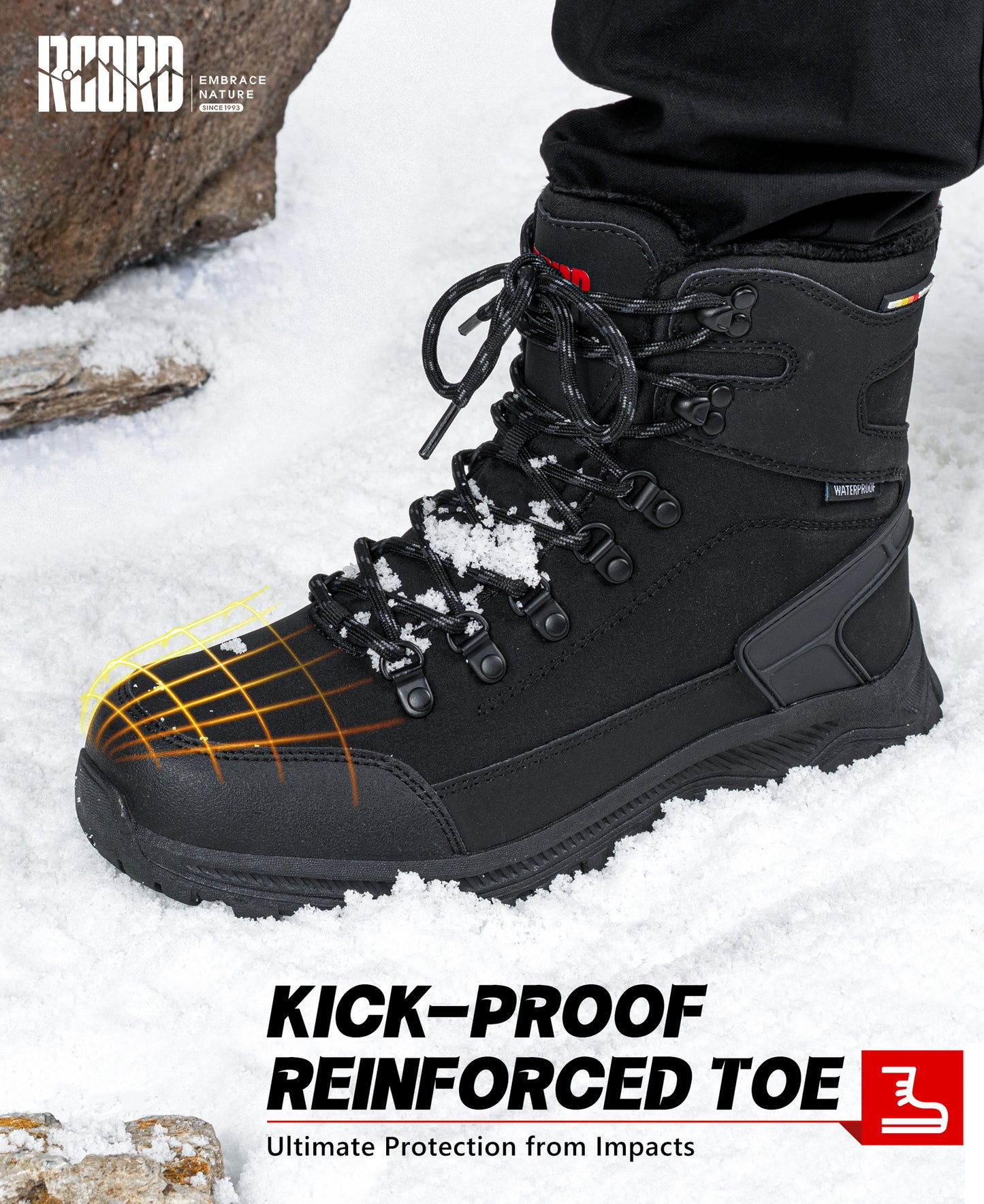 R CORD Mens Snow Boots