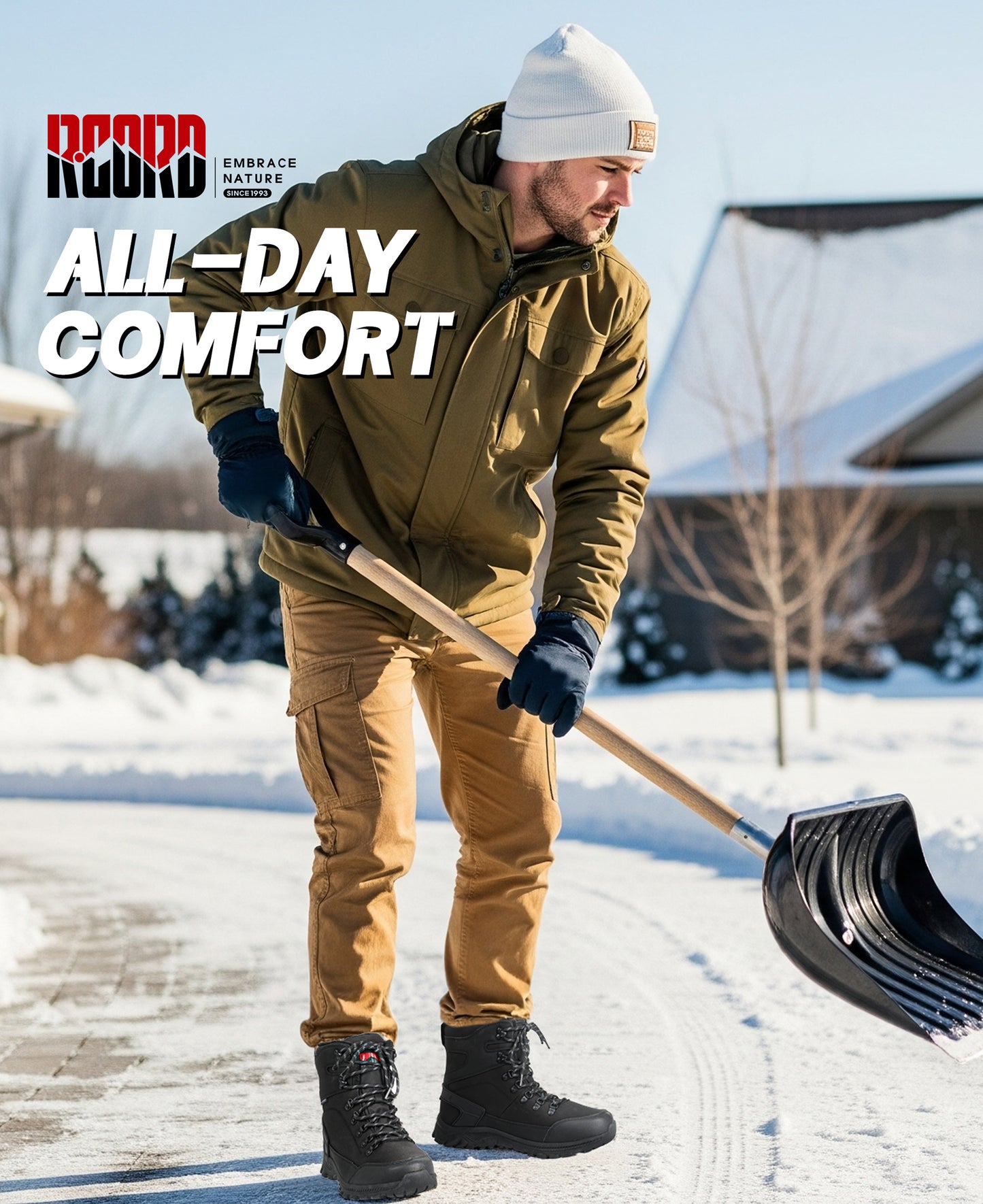 R CORD Mens Snow Boots