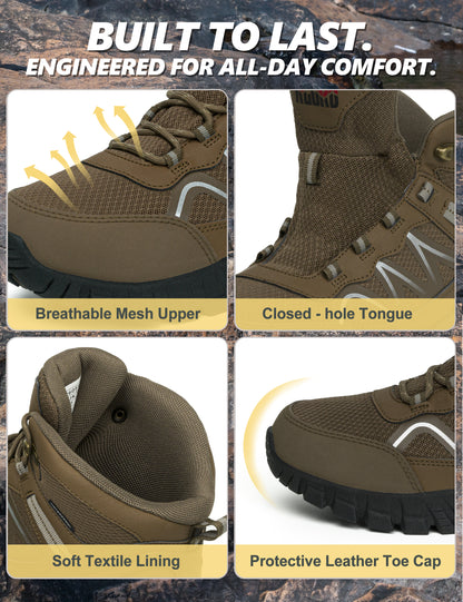 Breathable comfort for park walks and mild-weather outings [color:Brown]
