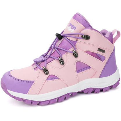 Comfortable kids hiking boots for school, playground, park [color:Purple]