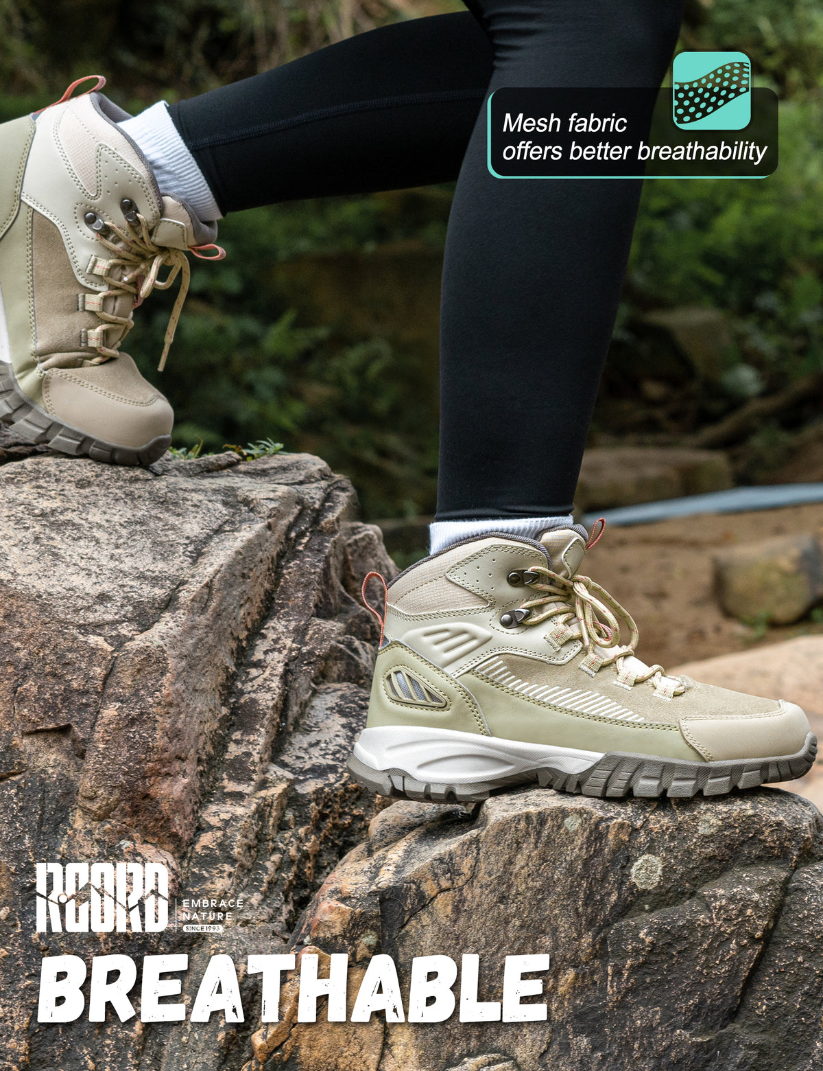 Cushioned comfort for camp mornings and relaxed day hikes [color:KHAKI]
