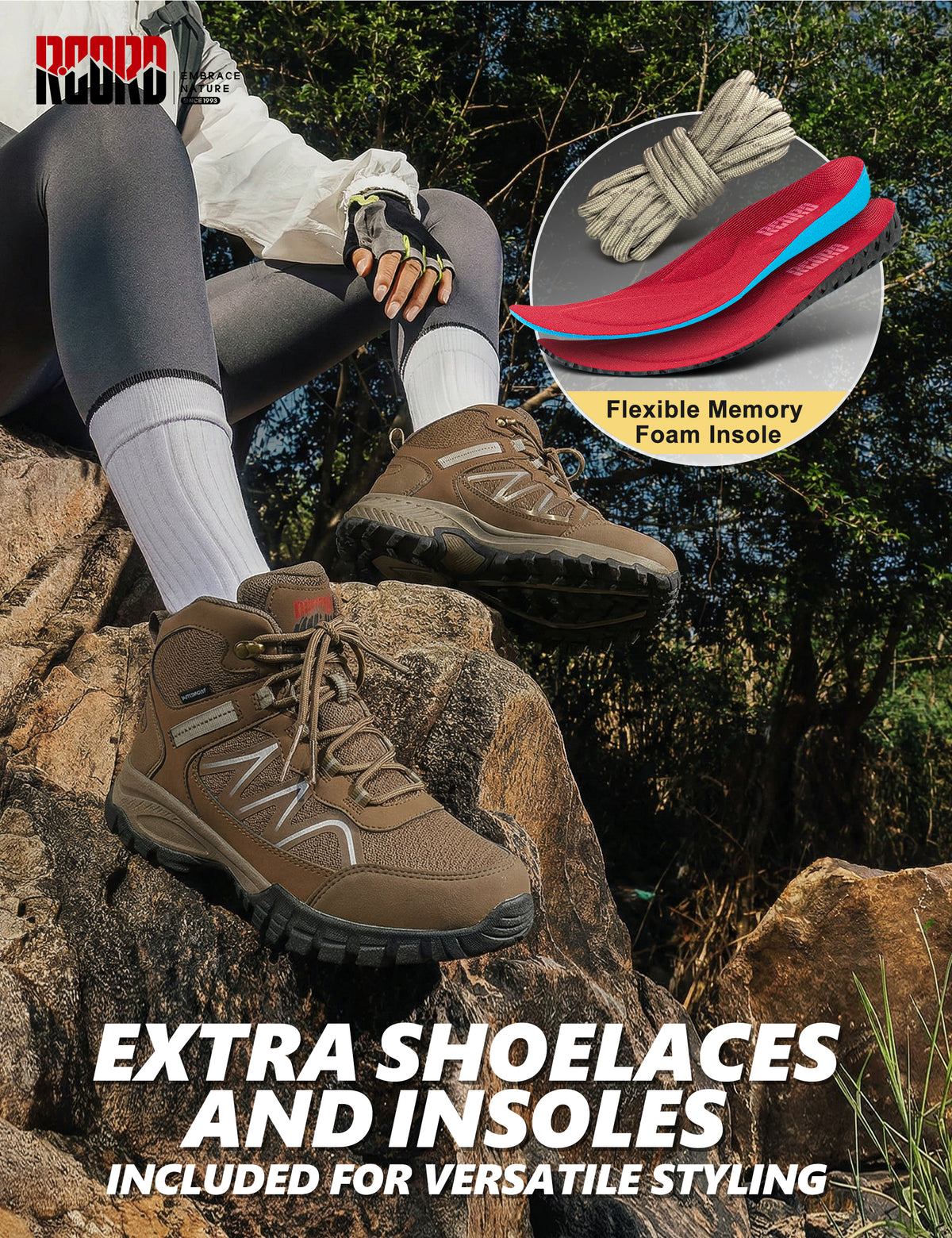 Cushioned insole comfort for everyday movement and errands [color:Brown]

