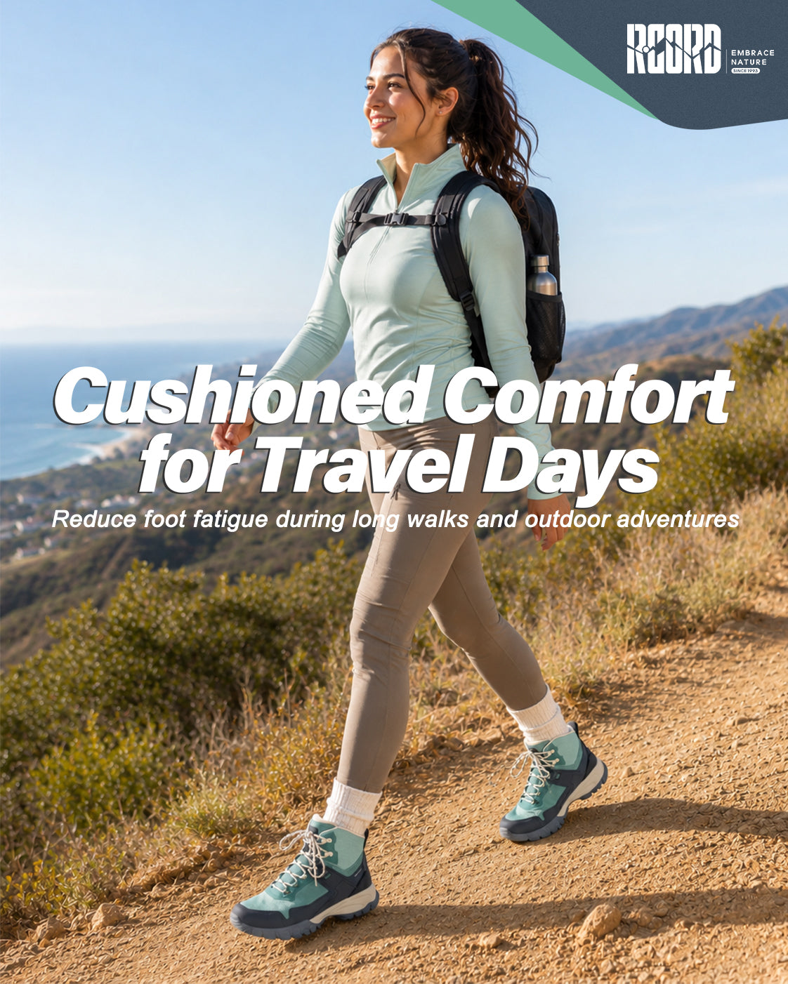 Cushioned comfort for warm-weather walks and outdoor afternoons [color:Lightgreen]
