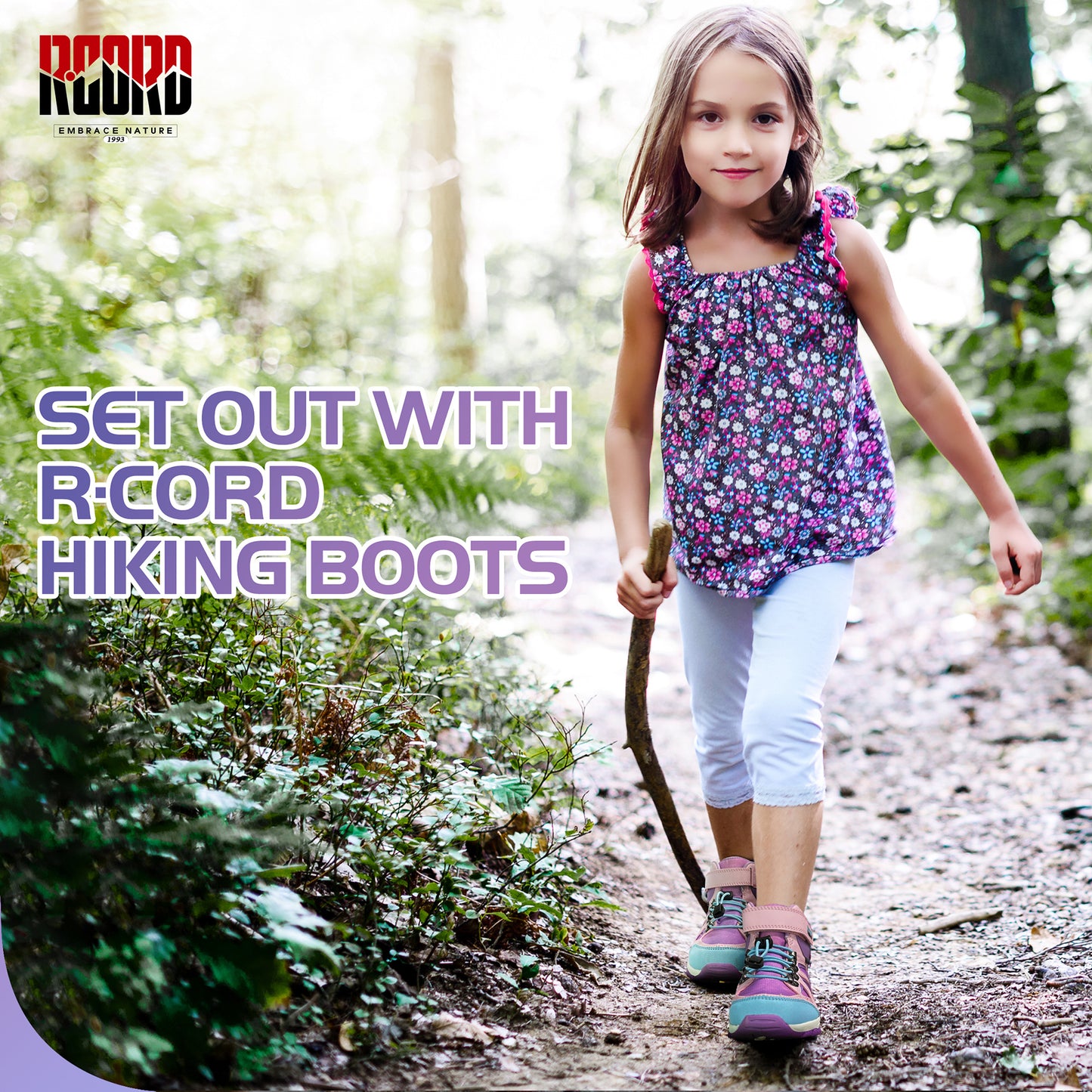 R CORD Kids Hiking Boots Girls Hiking Boots