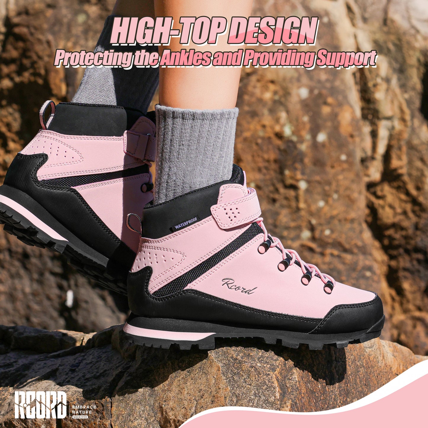 R CORD Kids Hiking Boots Girls Hiking Boots