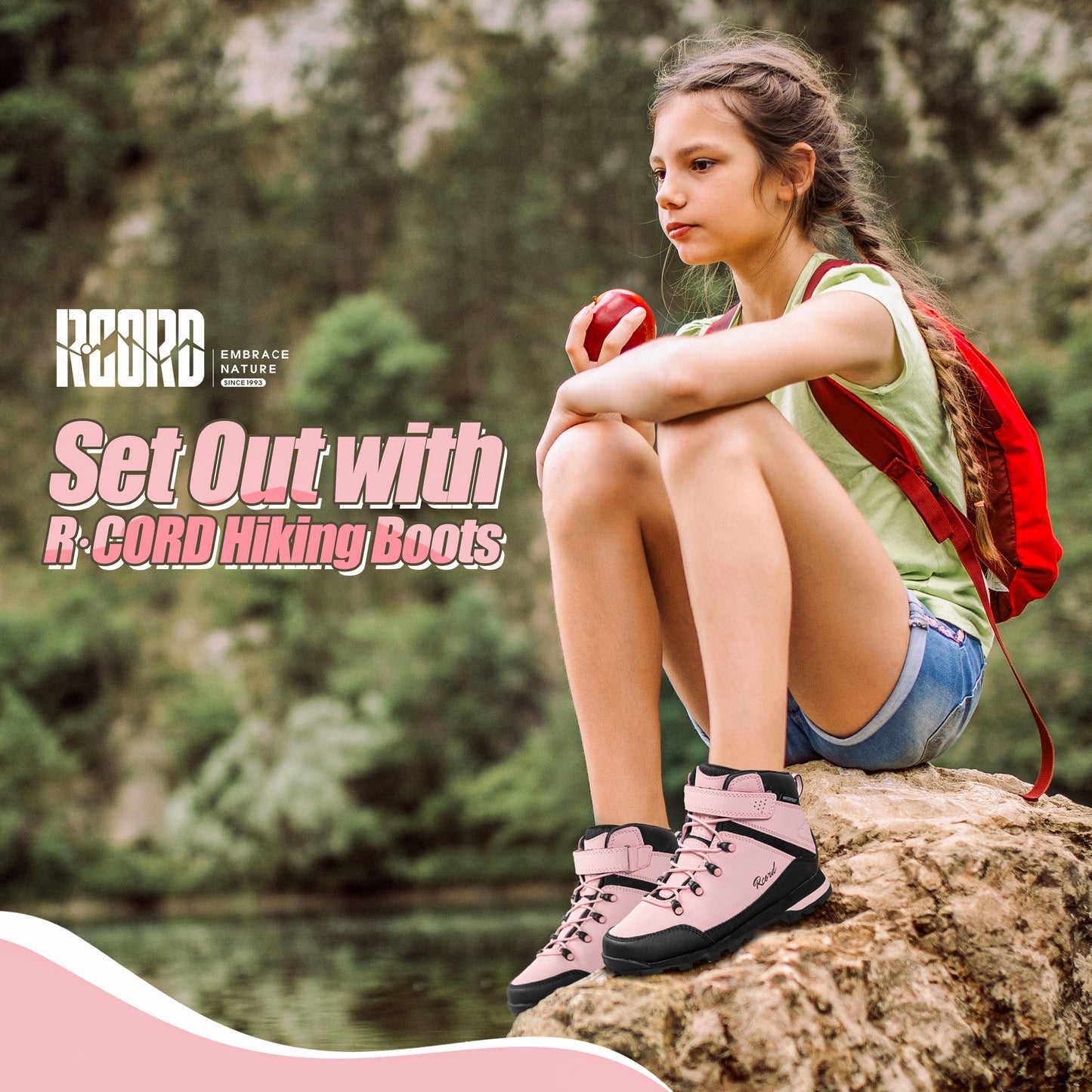 R CORD Kids Hiking Boots Girls Hiking Boots