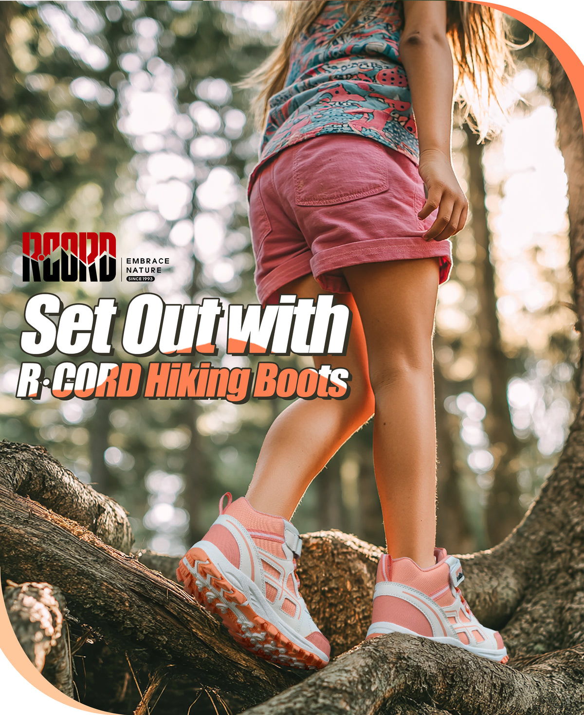 Protective toe girls hiking boots for nature trails, family hiking, outdoor exploring, with waterproof comfort and outdoor protection [color:Peach]