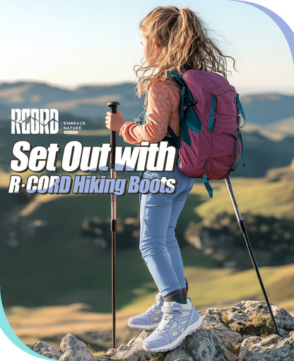 Protective toe girls hiking boots for nature trails, family hiking, outdoor exploring, with waterproof comfort and outdoor protection [color:Turquoise]