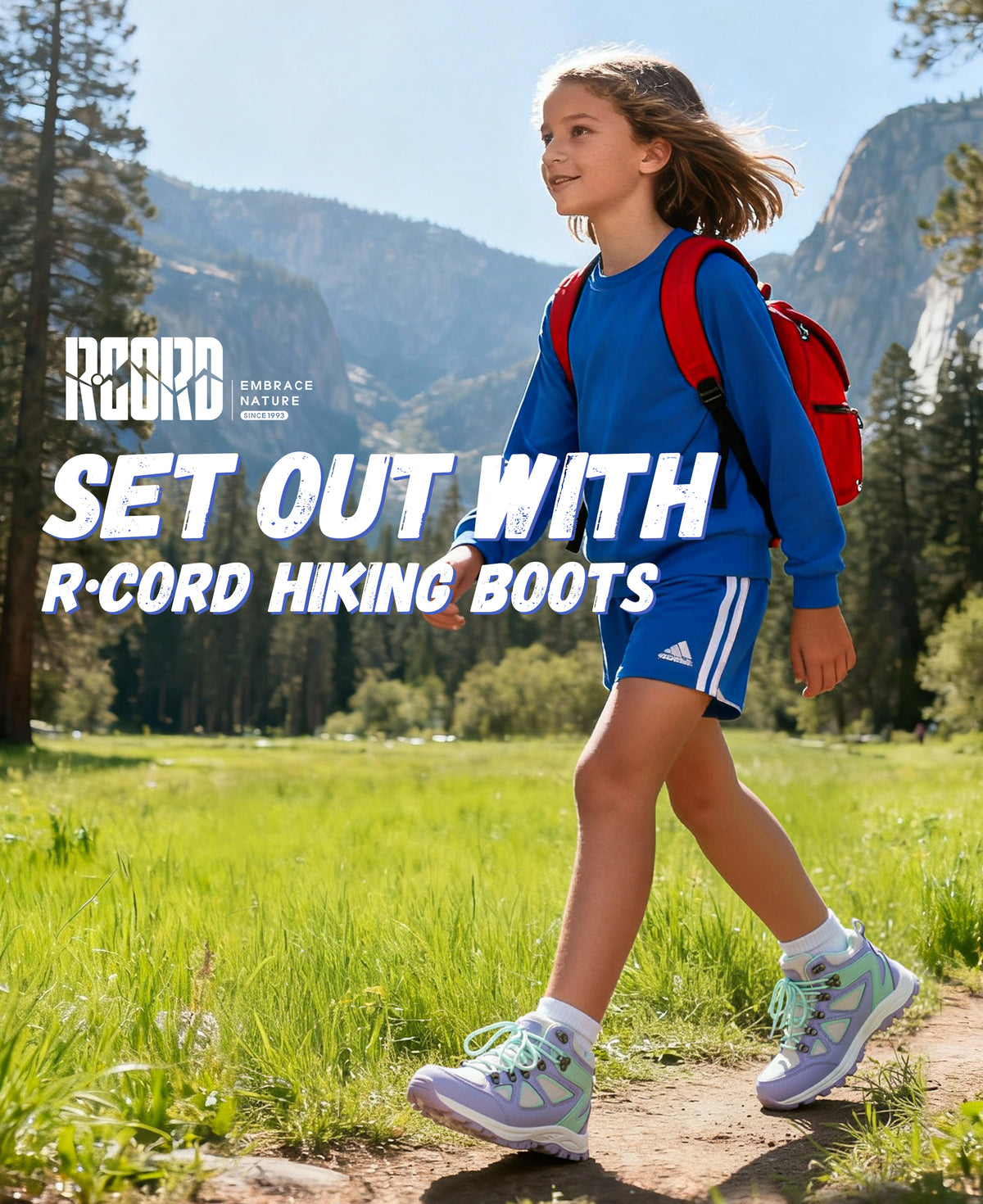 Waterproof kids hiking boots for nature walks, day hikes, warm-weather trails, with waterproof comfort and outdoor protection [color:Turquoise]