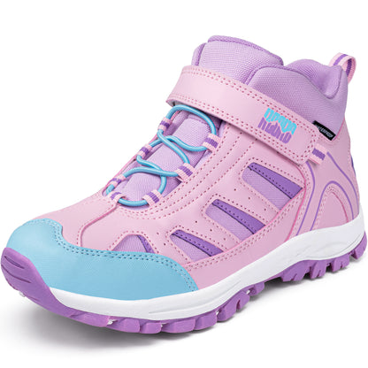 R CORD Little Trekker Girls Hiking Boots with Non-Slip Grip for Camping