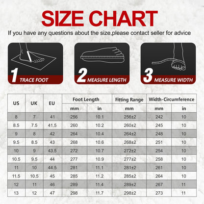 Size guide for men's snow boots when choosing room for thicker winter socks
