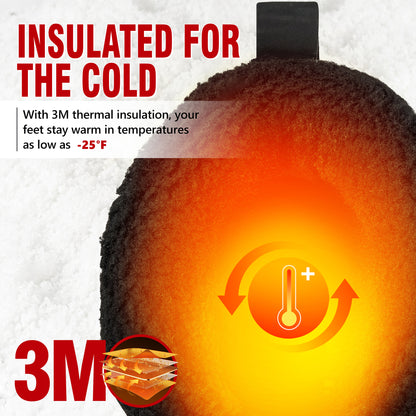 Thermal lining in men's snow boots for warmth while clearing the driveway [color:Black]
