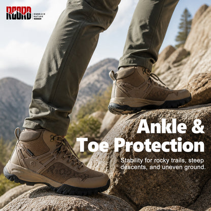 Mid-cut support for light hikes and varied park terrain [color:Brown]
