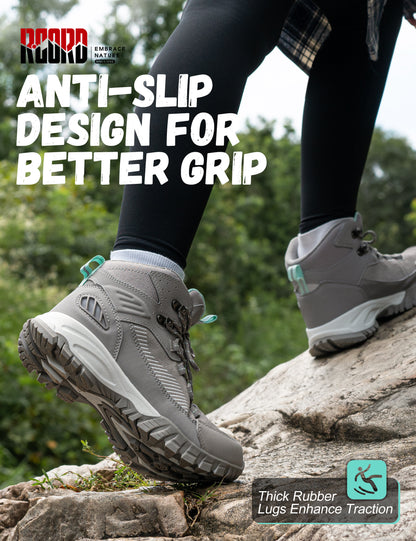 Non-slip traction for dirt trails, gravel and campsite paths [color:LightGrey]
