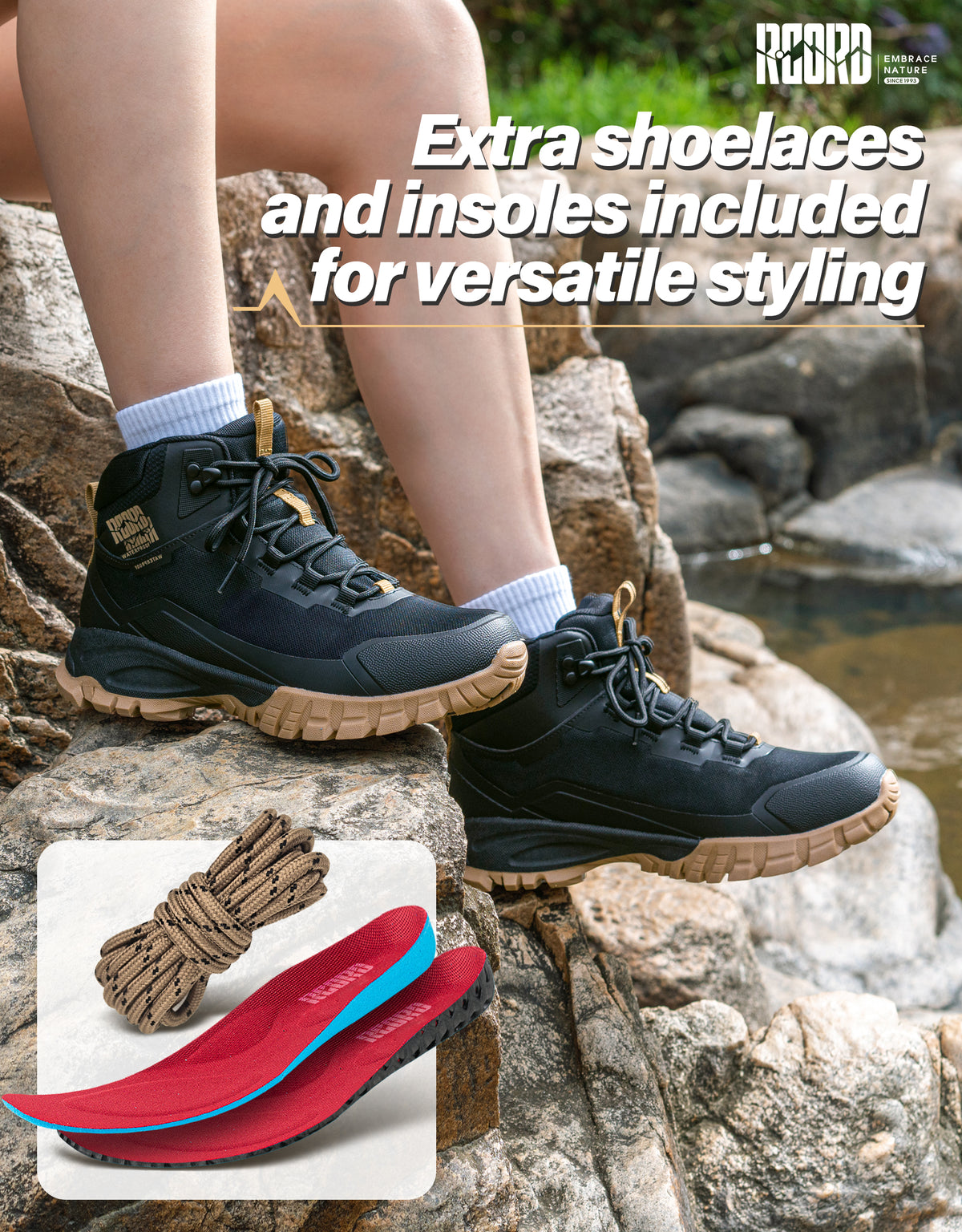 Padded tongue comfort for a softer feel across the instep [color:Black]