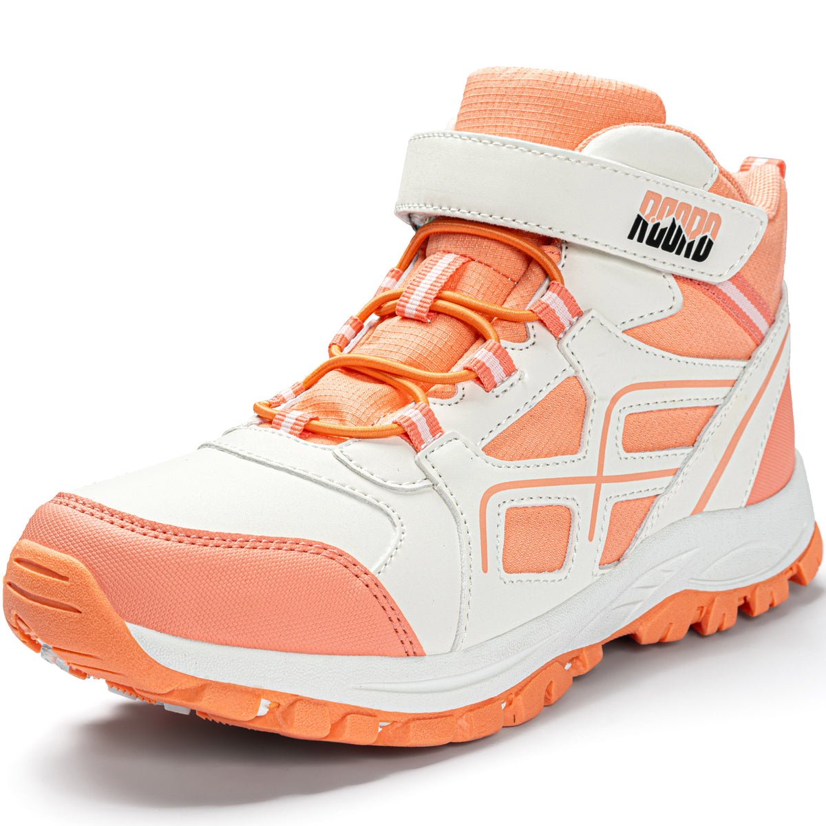 Protective toe girls hiking boots for nature trails, family hiking, outdoor exploring [color:Peach]