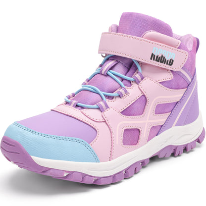 Protective toe girls hiking boots for nature trails, family hiking, outdoor exploring [color:Purple]