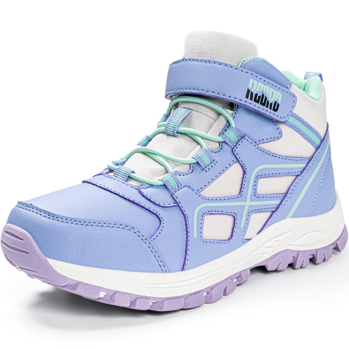 Protective toe girls hiking boots for nature trails, family hiking, outdoor exploring [color:Turquoise]