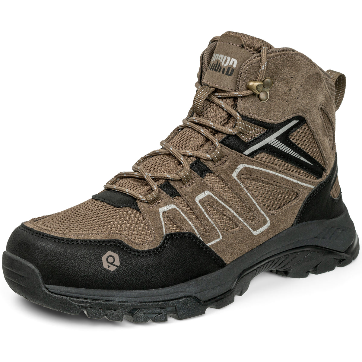R CORD women's waterproof hiking boots for outdoor walks [color:Brown]
