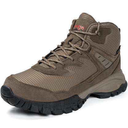 R CORD women's non-slip hiking boots for camping and short trails [color:Brown]
