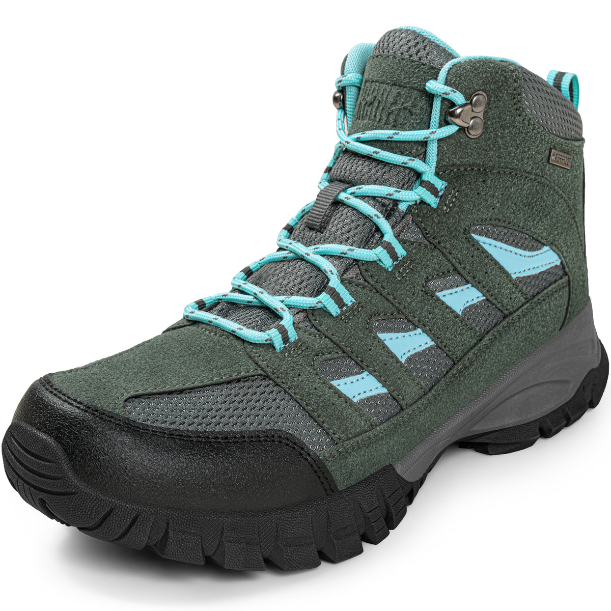 R CORD women's waterproof hiking boots for nature walks and easy trails [color:DarkGrey]

