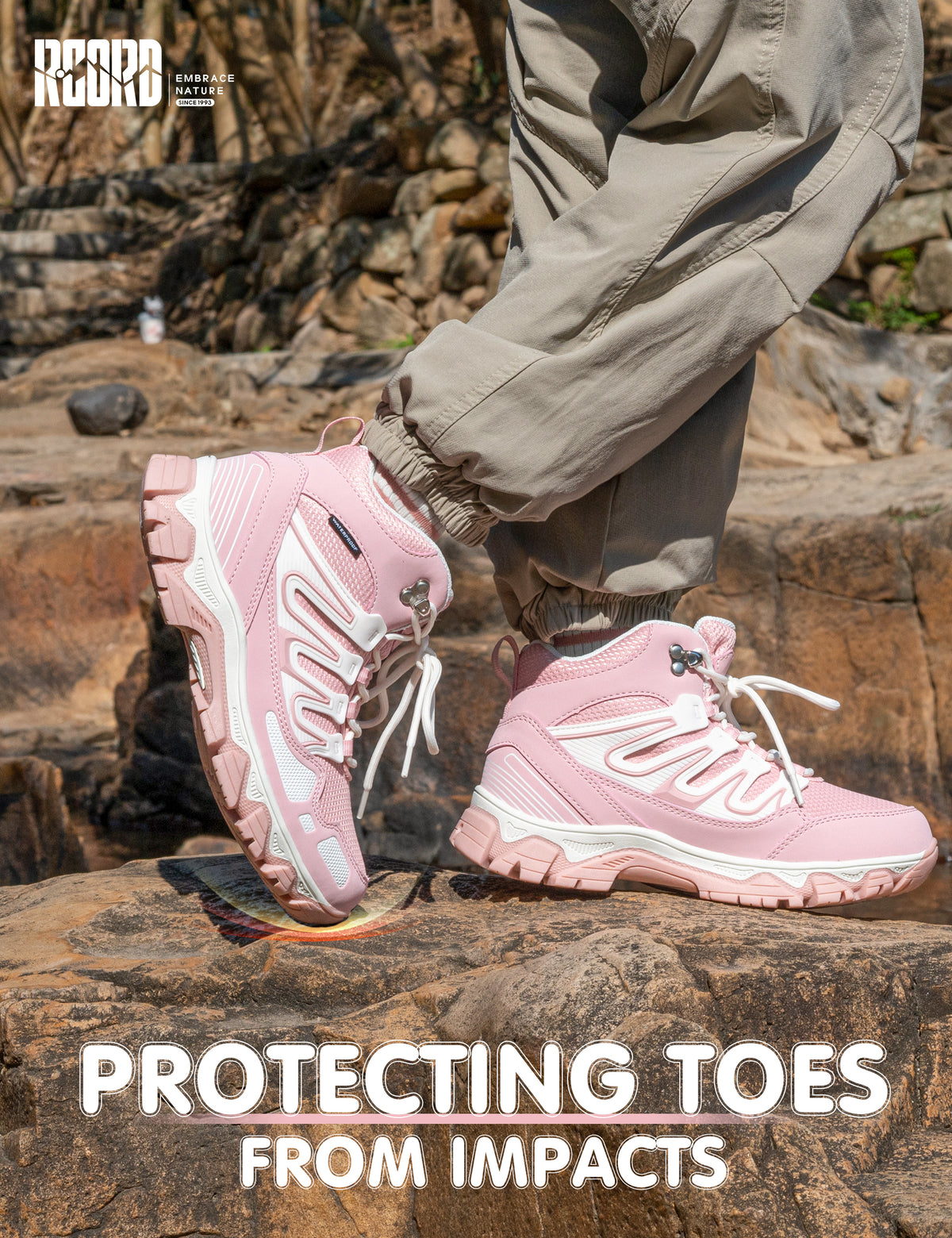 R CORD Kids Waterproof Hiking Boots for Outdoor Adventures