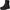 Men's waterproof slip-on snow boots with a warm lining on a white background [color:Black]