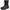 Men's waterproof high-shaft snow boots with slip-on entry on white [color:Black]
