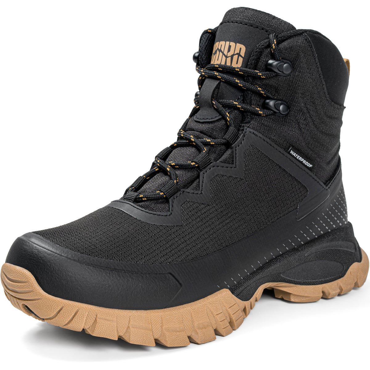 R CORD comfortable women's hiking boots for day hiking [color:Black]
