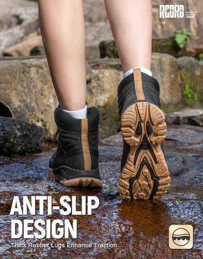 Slip-resistant outdoor traction for gravel, dirt and walking paths [color:Black]
