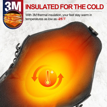 3M insulated winter boots for men for warmth on early-morning dog walks [color:Black]
