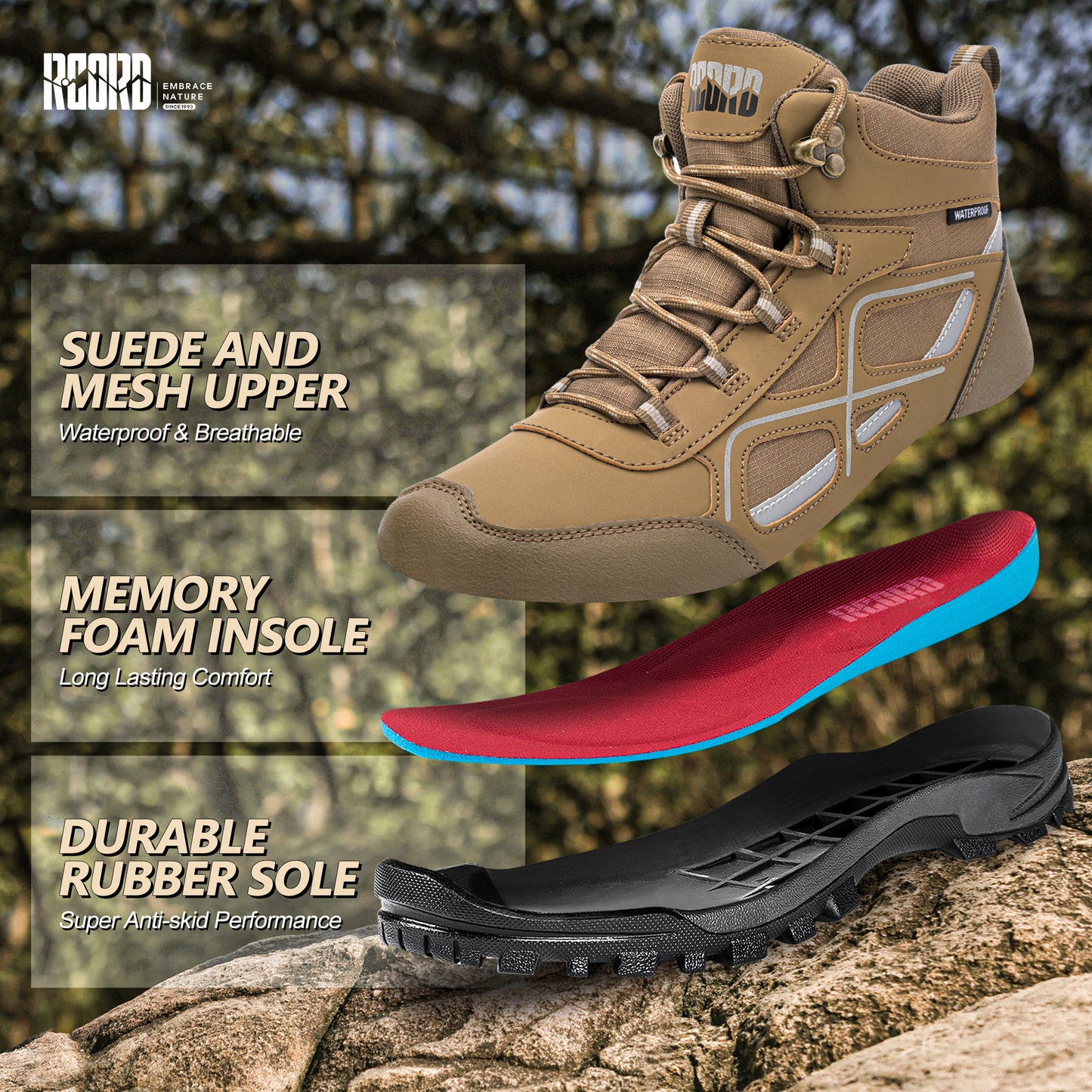 R CORD Women's Hiking Boots