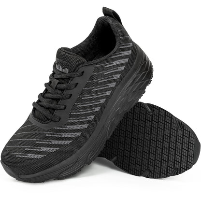 Comfortable women's kitchen work shoes for active long hours [color:Black]

