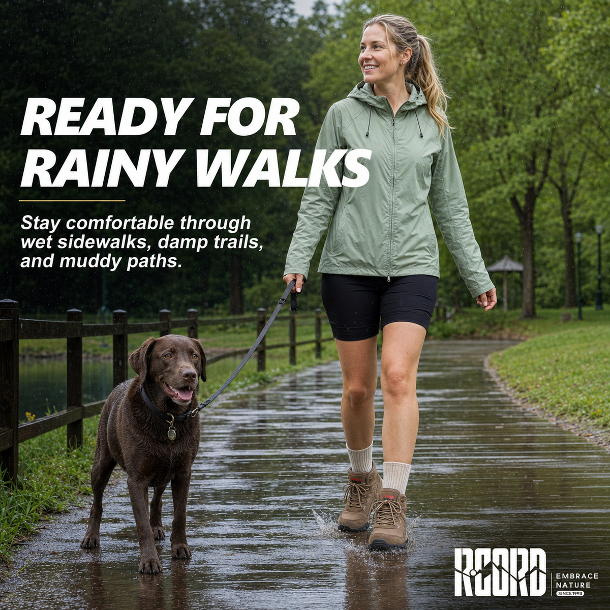 Women's hiking boots for camping, short hikes and nature walks [color:Brown]